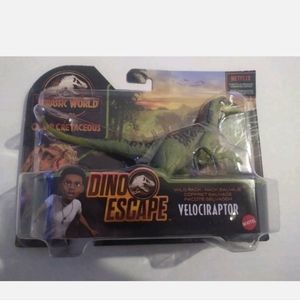 Jurassic World 2021 Velociraptor DINOSAUR Figure Wild Pack Dino Escape NEW
